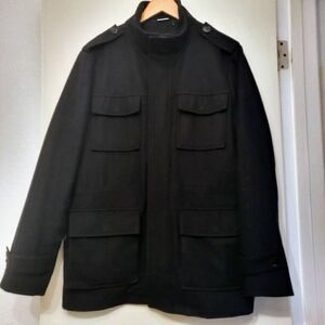 Calvin Klein Wool blend Thick Heavy Warm Winter Jacket w/ Quilted lining: M